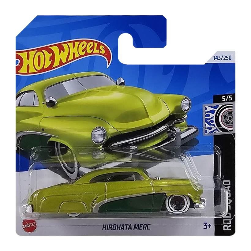 Машинка Базовая Hot Wheels Hirohata Merc Rod Squad 1:64 HTD66 Green - Retromagaz