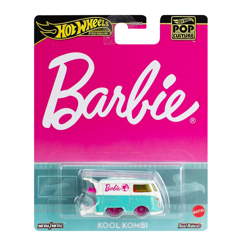 Машинка Premium Hot Wheels Kool Kombi Barbie Pop Culture 1:64 HXD96 White - Retromagaz