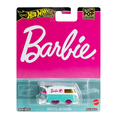 Машинка Premium Hot Wheels Kool Kombi Barbie Pop Culture 1:64 HXD96 White - Retromagaz
