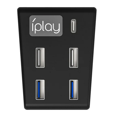 Адаптер iPlay PlayStation 5 Fat USB Type-C Hub Black Новый - Retromagaz
