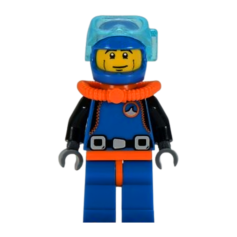 Фигурка Lego Series 1 Deep Sea Diver Collectible Minifigures col015 Б/У - Retromagaz