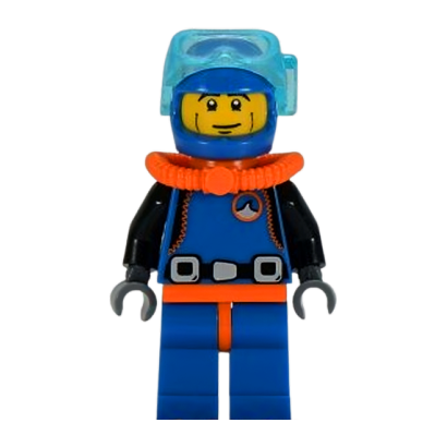 Фігурка Lego Series 1 Deep Sea Diver Collectible Minifigures col015 2 Б/У - Retromagaz