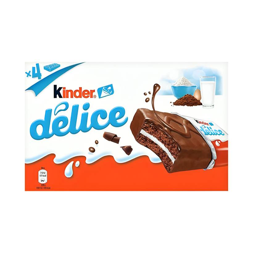 Бісквіт Kinder Delice (4 Тістечка) 156g - Retromagaz