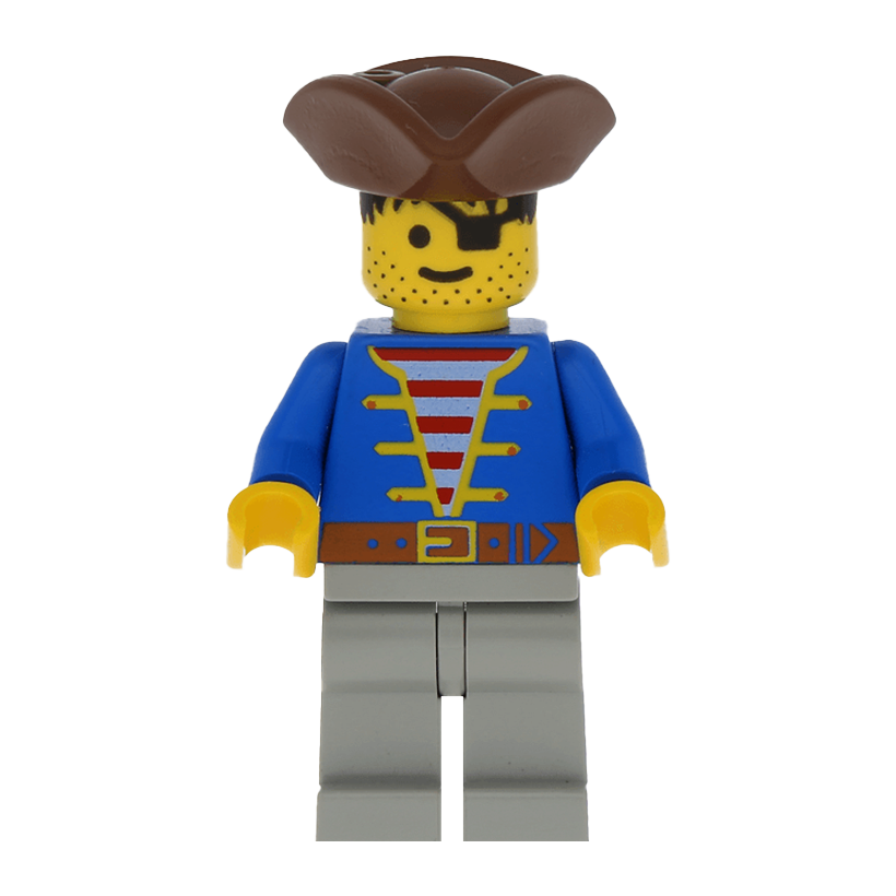 Фигурка Lego Pirates 973p34 Pirate Blue Jacket Adventure pi008 Б/У - Retromagaz