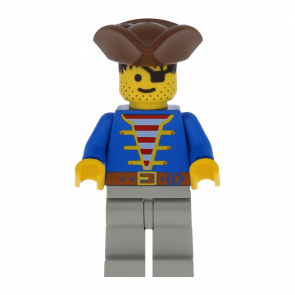 Фигурка Lego Pirates 973p34 Pirate Blue Jacket Adventure pi008 Б/У - Retromagaz