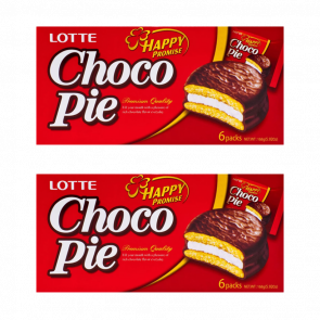 Набір Тістечка 2шт Lotte Чокопай Choco Pie (6 Тістечок) 168g Набір Тістечка 2шт Lotte Чокопай Choco Pie (6 Тістечок) 168g - Retromagaz