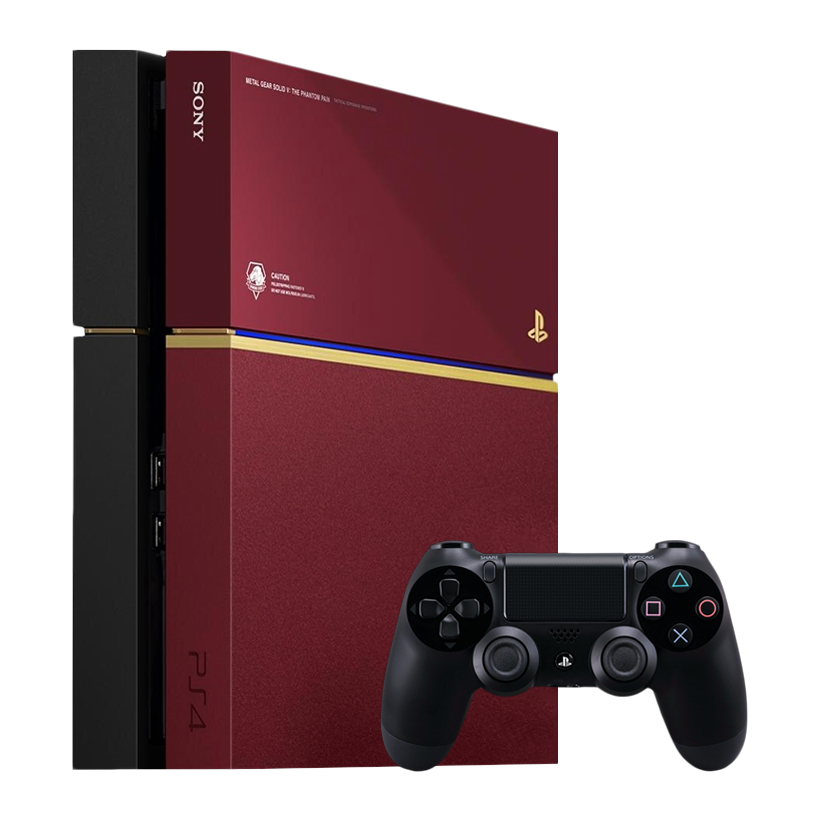 Набір Консоль Sony PlayStation 4 CUH-12хх Metal Gear Solid V: The Phantom Pain Limited Edition 500GB Black Red Б/У  + Геймпад Бездротовий DualShock 4 Version 1 - Retromagaz