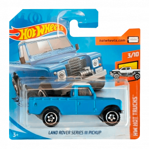 Машинка Базова Hot Wheels Land Rover Series III Pickup Hot Trucks 1:64 FYF07 Blue - Retromagaz