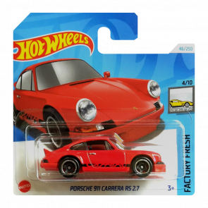 Машинка Базова Hot Wheels Porsche 911 Carrera RS 2.7 Factory Fresh 1:64 HTD08 Red