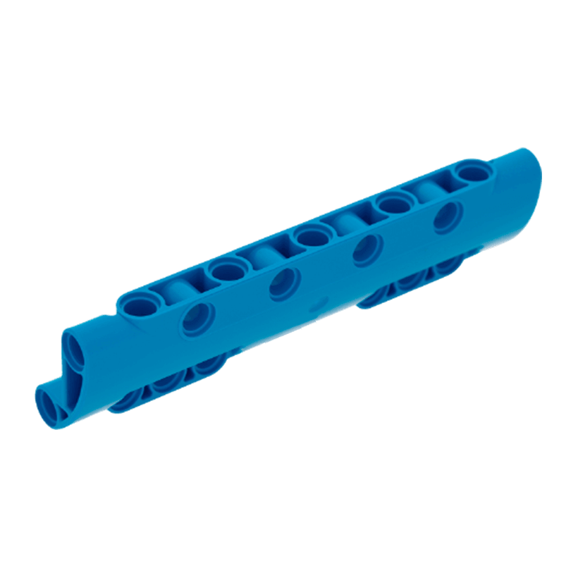 Technic 2шт Lego Панель Зігнута with 10 Pin Holes 11 x 3 11954 6163677 Dark Azure Б/У - Retromagaz
