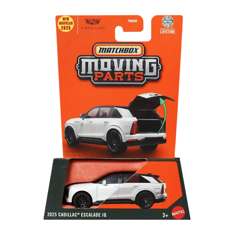 Тематична Машинка Matchbox 2025 Cadillac Escalade IQ Moving Parts 1:64 JBW59 White - Retromagaz