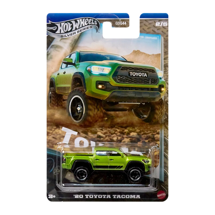 Тематическая Машинка Hot Wheels 20 Toyota Tacoma Toyota 1:64 JCB72 Green - Retromagaz