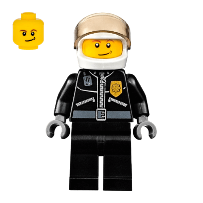 Фигурка Lego City Police 973pb0797 Leather Jacket with Gold Badge cty0393 Б/У Нормальный - Retromagaz
