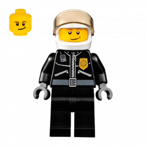 Фигурка Lego City Police 973pb0797 Leather Jacket with Gold Badge cty0393 Б/У Нормальный
