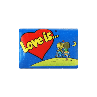 Жувальна Гумка Love is... Банан Полуниця 4,2g - Retromagaz