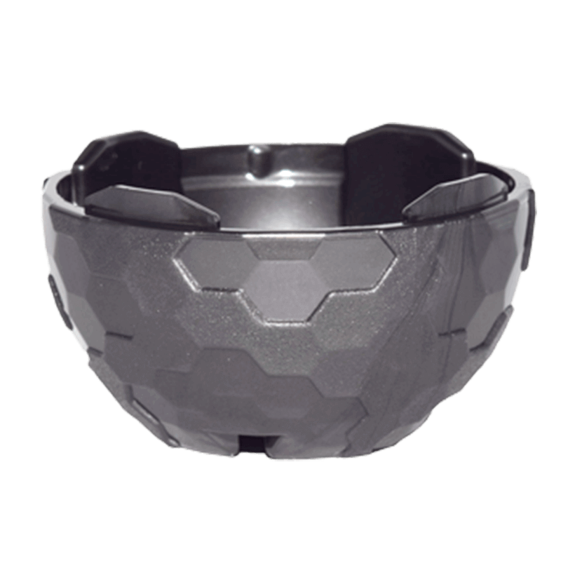 Ємність 2шт Lego Faceted 2/3 Alien Pod Section 4 x 4 x 1 13754 6163088 Pearl Dark Grey Б/У - Retromagaz