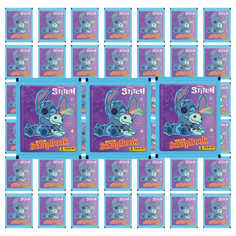Набор Наклейки 36шт Стич 5шт Наклеек в Пакетике Panini - Retromagaz