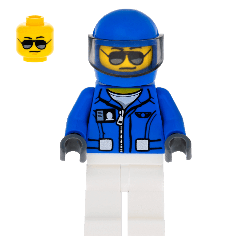 Фигурка Lego People 973pb2034 Square Helicopter Pilot City cty0581 Б/У - Retromagaz
