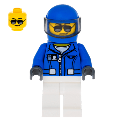 Фигурка Lego 973pb2034 Square Helicopter Pilot City People cty0581 Б/У - Retromagaz