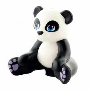Фигурка Lego Panda Friends Dark Azure Eyes Lavender Paws and White Head and Stomach Animals Земля 16674pb01 6071281 Black Б/У
