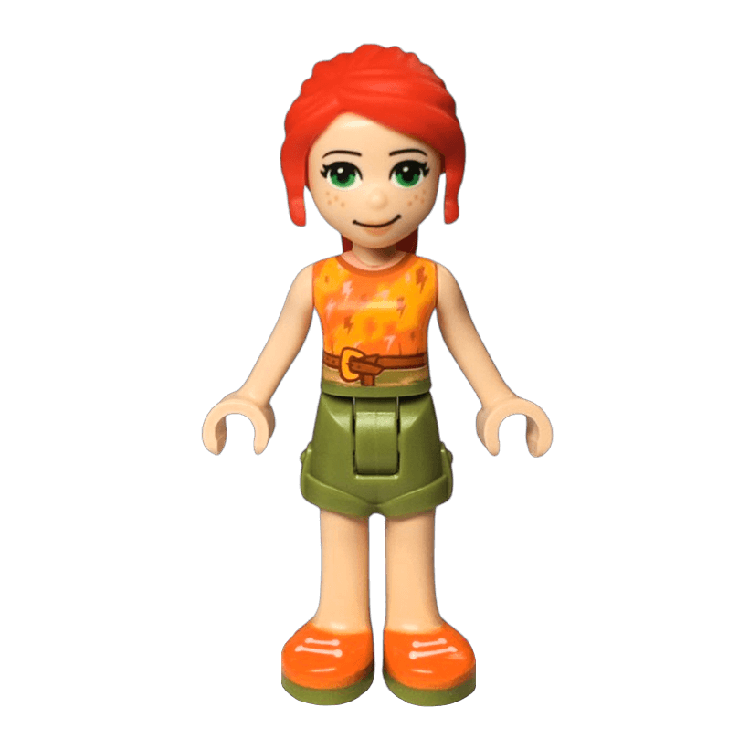 Фигурка Lego Girl Mia Olive Green Shorts Friends frnd352 1 Б/У - Retromagaz