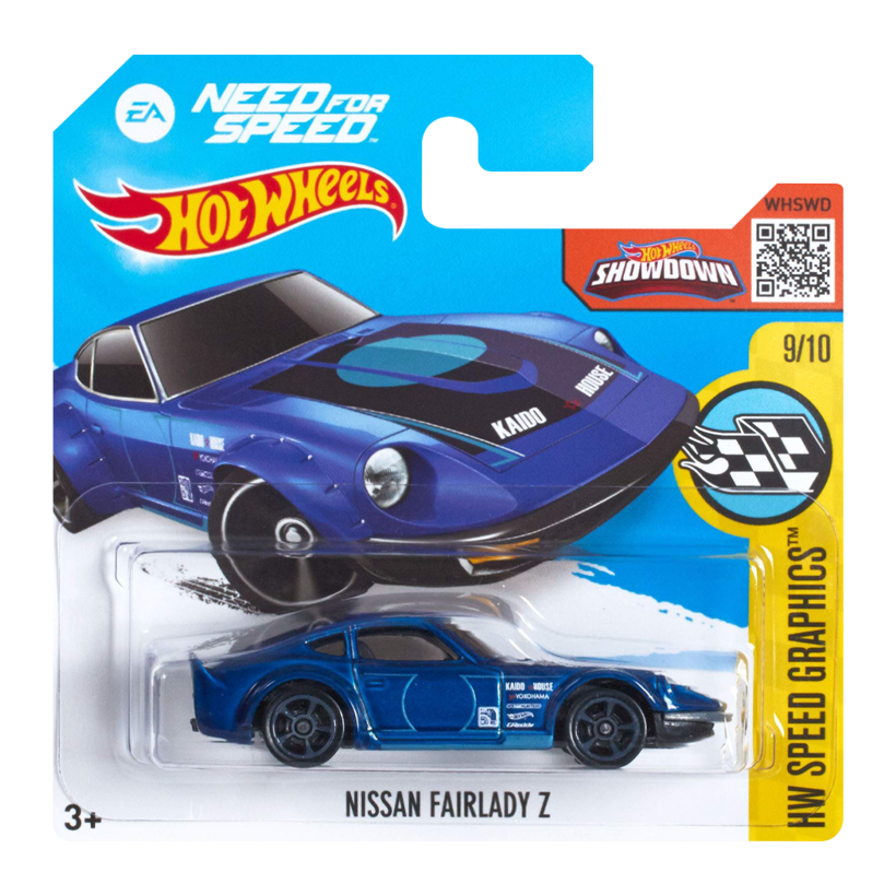 Машинка Базова Hot Wheels Nissan Fairlady Z Need for Speed Speed Graphics 1:64 DHP27 Dark Blue - Retromagaz
