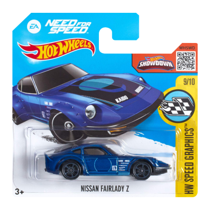 Машинка Базова Hot Wheels Nissan Fairlady Z Need for Speed Speed Graphics 1:64 DHP27 Dark Blue - Retromagaz