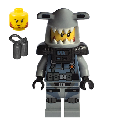 Фигурка Lego Shark Army Hammer Head Dark Red Beard Small Knee Plates Ninjago njo366 Б/У - Retromagaz