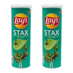 Набір Чипси 2шт Lay's Stax Seaweed Азійські зі Смаком Норі 90g - Retromagaz