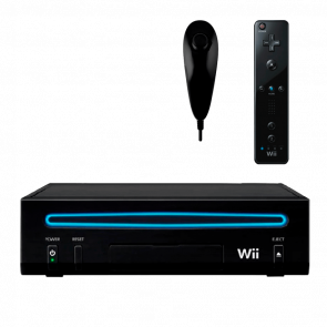 Набір Консоль Nintendo Wii Family Edition Europe 512MB Black Б/У Нормальний + Контролер Remote + Nunchuk