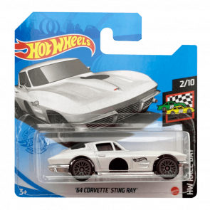 Машинка Базовая Hot Wheels '64 Corvette Sting Ray Race Day 1:64 GTB88 White