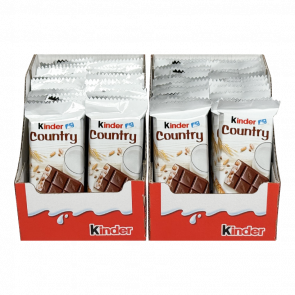 Упаковка Kinder Country 40 шт Молочного Шоколаду з Молочно-Злаковою Начинкою 940g Упаковка Kinder Country 40 шт Молочного Шоколаду з Молочно-Злаковою Начинкою 940g - Retromagaz