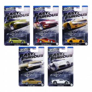 Набір Тематичних Машинок Hot Wheels 5 шт Fast & Furious HNR88 2025-2 Набір Тематичних Машинок Hot Wheels 5 шт Fast & Furious HNR88 2025-2 - Retromagaz