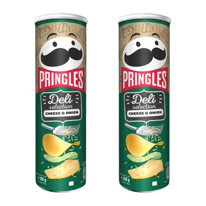 Чипсы 2шт Pringles Deli Selection Cheese & Onion 200g - Retromagaz
