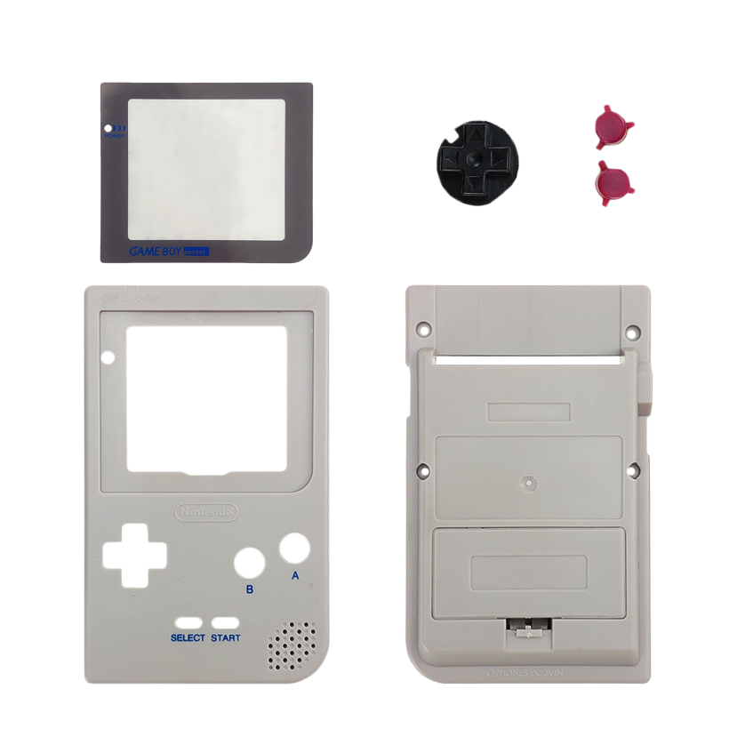 Корпус RMC Game Boy Pocket Grey Новый - Retromagaz