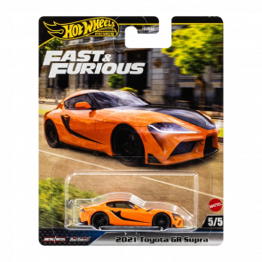 Машинка Premium Hot Wheels 2021 Toyota GR Supra Fast & Furious 1:64 JBM00 Orange Машинка Premium Hot Wheels 2021 Toyota GR Supra Fast & Furious 1:64 JBM00 Orange - Retromagaz