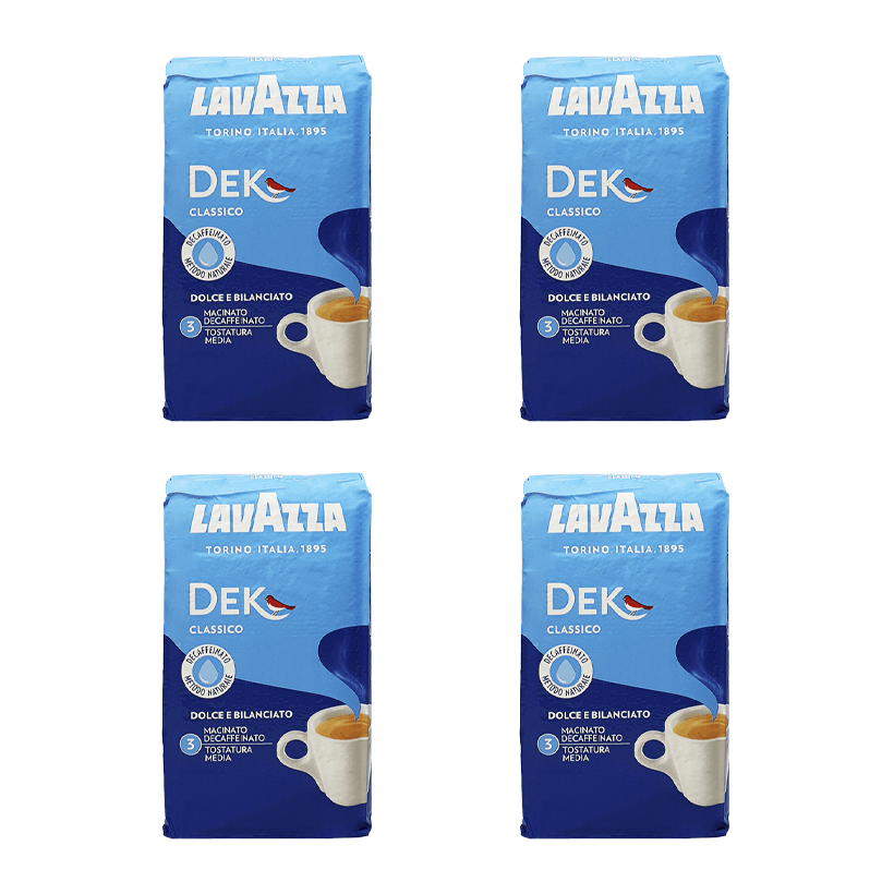 Набор Кофе Молотый 4шт Lavazza DECAFF 250g - Retromagaz