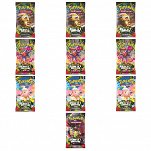 Набір Картки 10шт Колекційна Гра Pokemon Mega Evolution Perfect Order - Retromagaz
