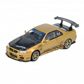 Машинка Premium INNO64 Nissan Skyline GT-R (R34) TOP SECRET 1:64 IN64-R34TS-GOLD Gold - Retromagaz