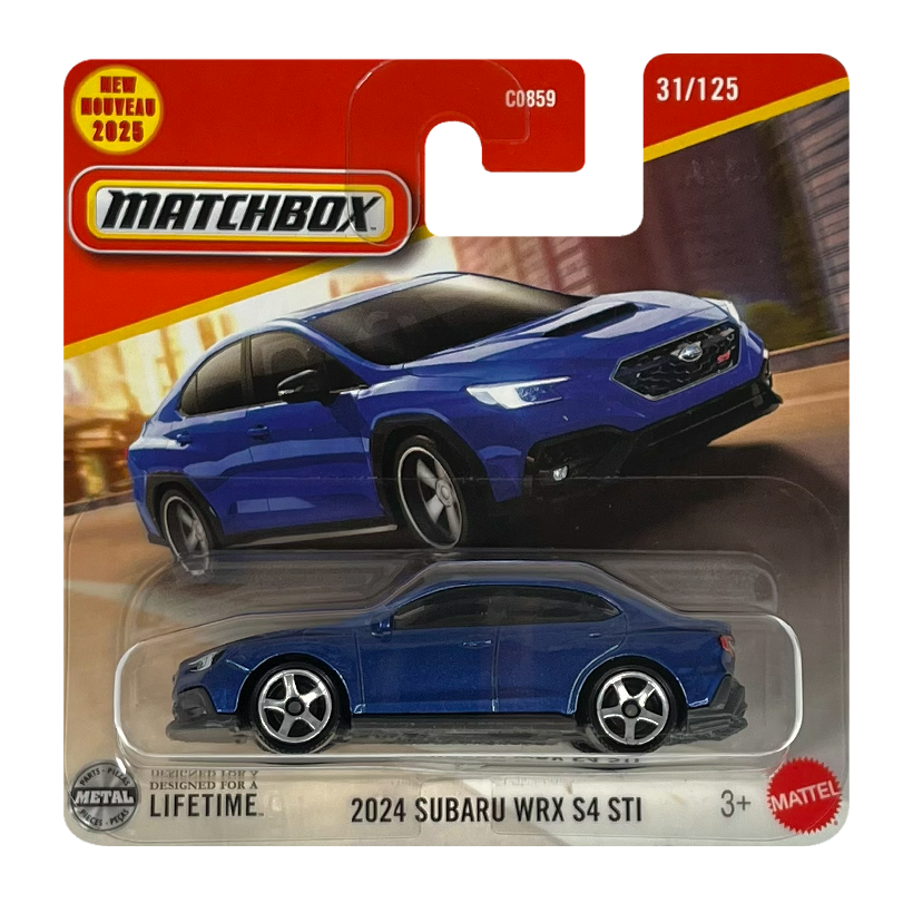 Машинка Велике Місто Matchbox SUBARU WRX S4 STI 1:64 JBR17 Blue - Retromagaz