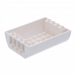 Скос Lego Inverted Double Закругленная 6 x 8 x 2 45410 4195058 6079668 6247198 White Б/У - Retromagaz
