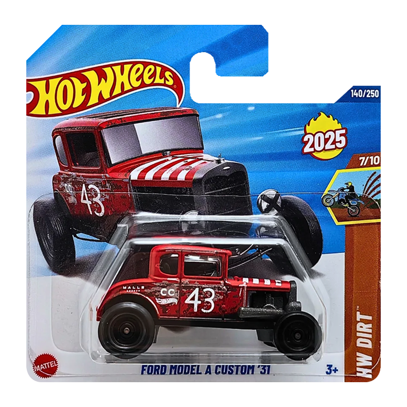 Машинка Базовая Hot Wheels Ford Model A Custom '31 Dirt 1:64 HYW24 Red - Retromagaz