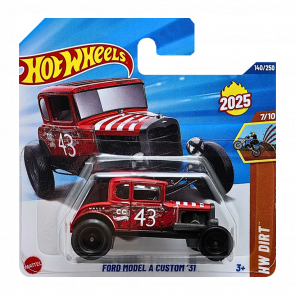 Машинка Базовая Hot Wheels Ford Model A Custom '31 Dirt 1:64 HYW24 Red Машинка Базовая Hot Wheels Ford Model A Custom '31 Dirt 1:64 HYW24 Red - Retromagaz