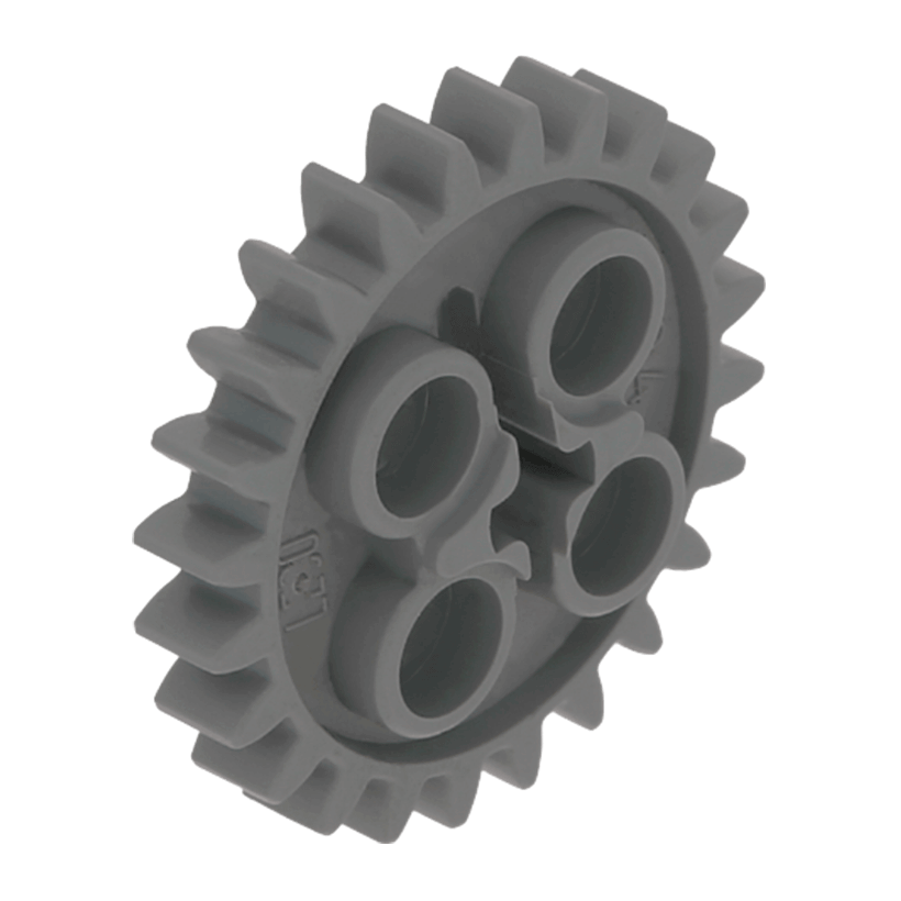 Technic 2шт Lego Шестірня 24 Tooth 3648 24505 4514558 6133119 Dark Bluish Grey Б/У - Retromagaz