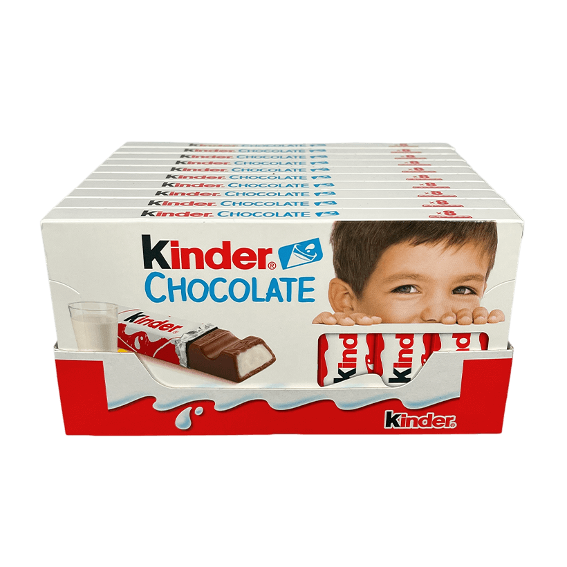 Набір Шоколад Молочний 10шт Kinder Chocolate 8 Pieces 100g - Retromagaz