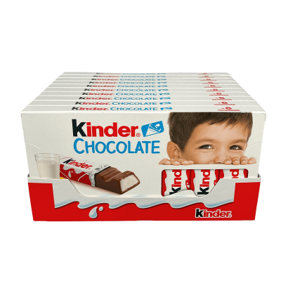 Набор Шоколад Молочный 10шт Kinder Chocolate 8 Pieces 100g - Retromagaz