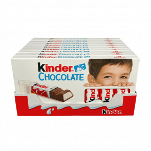 Набор Шоколад Молочный 10шт Kinder Chocolate 8 Pieces 100g - Retromagaz