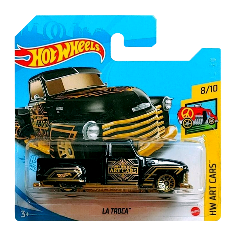 Машинка Базовая Hot Wheels La Troca HW Art Cars 1:64 GRY35 Black - Retromagaz