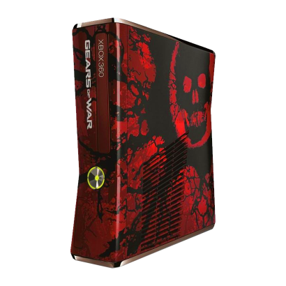 Консоль Microsoft Xbox 360 S Gears Of War Limited Edition Freeboot 250GB Red + 5 Встроенных Игр Без Геймпада Б/У - Retromagaz