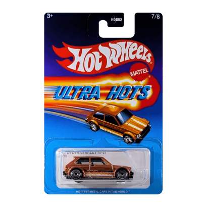 Тематическая Машинка Hot Wheels '81 Toyota Starlet KP61 Ultra Hots 1:64 JBY66 Orange - Retromagaz